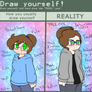 How you draw yourself vs Reality