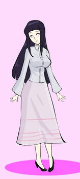 Hinata's long skirt outfit