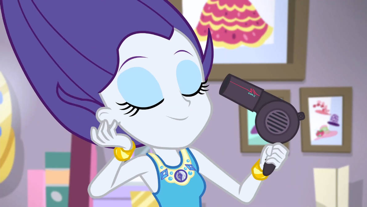 Rarity Drying Her Hair 1/2 by Starman1999 on DeviantArt