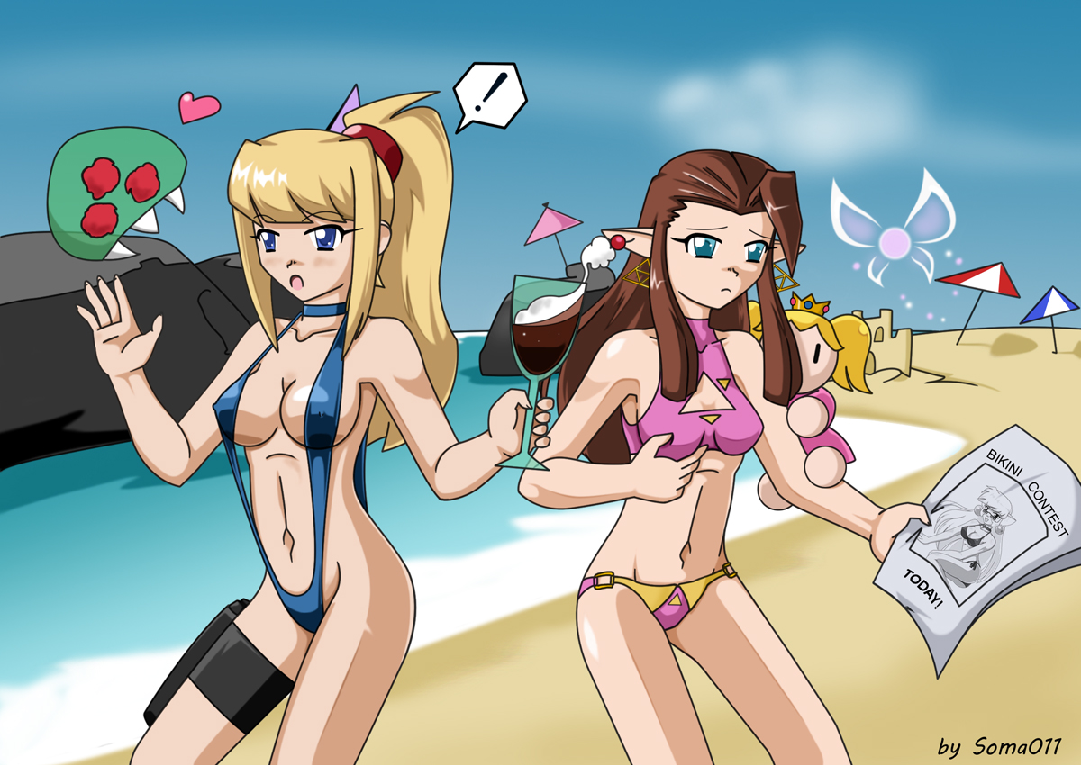 ce summer fun by viraljp on deviantart, samus bikini cartoon bikinis fan ar...