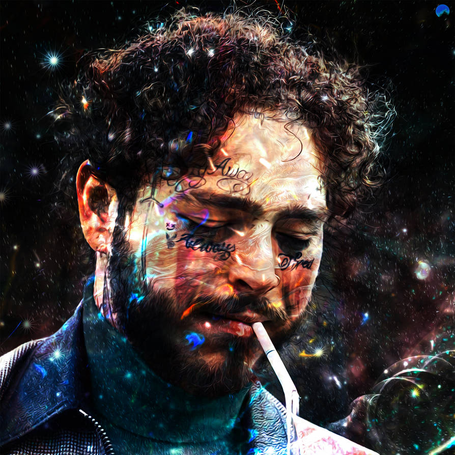 Portrait Of Post Malone by Ewenftr on DeviantArt