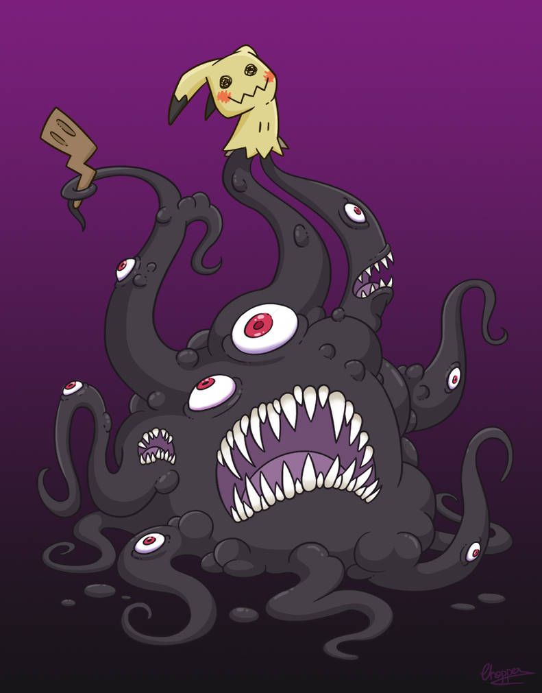 Mimikyu true form - HorroNightmare version by Stellabluegirl on