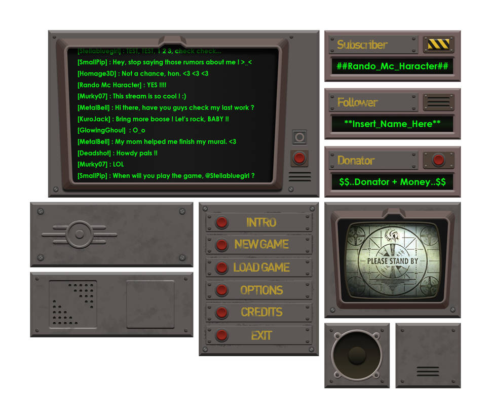 Fallout User Interface - Simulations by Stellabluegirl on DeviantArt