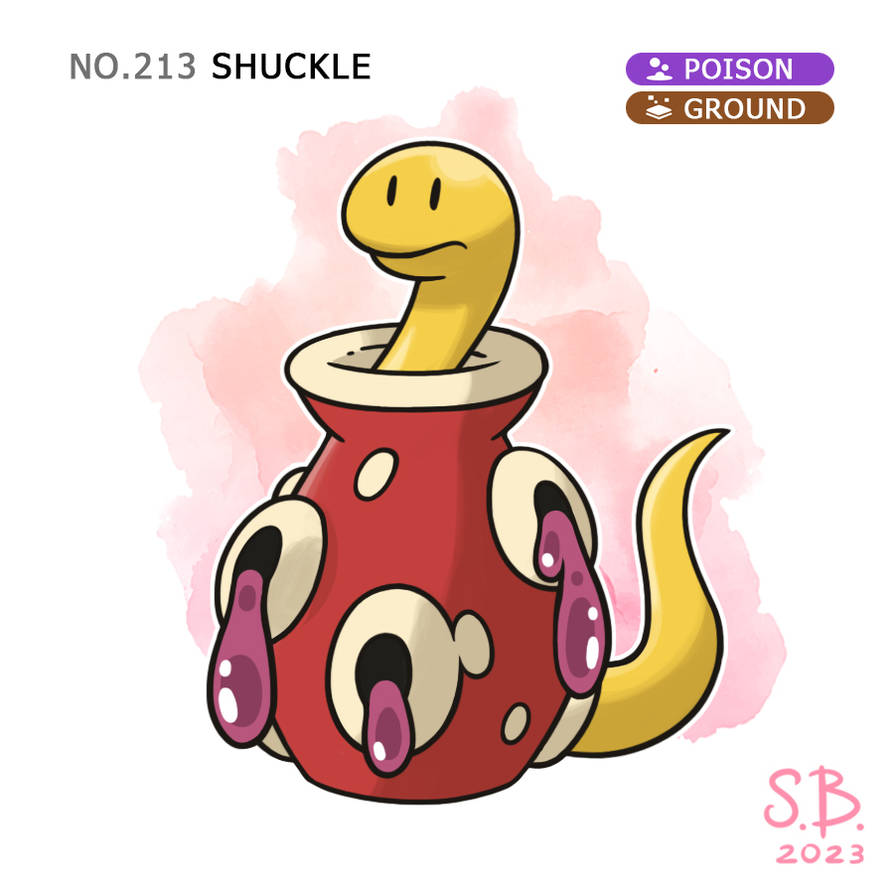 Buff Shuckle Pokemon Redesign - Shuckle by Stellabluegirl on DeviantArt
