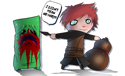 Chibi Gaara and creeper