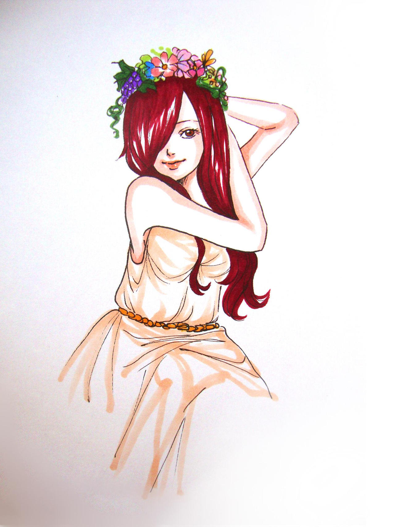 Erza in dress