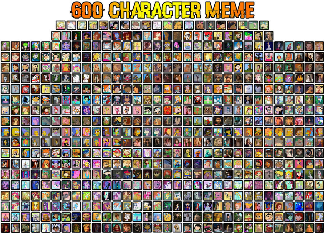 600 character meme by Ronin213 on DeviantArt