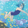 Pokemon Lana Underwater