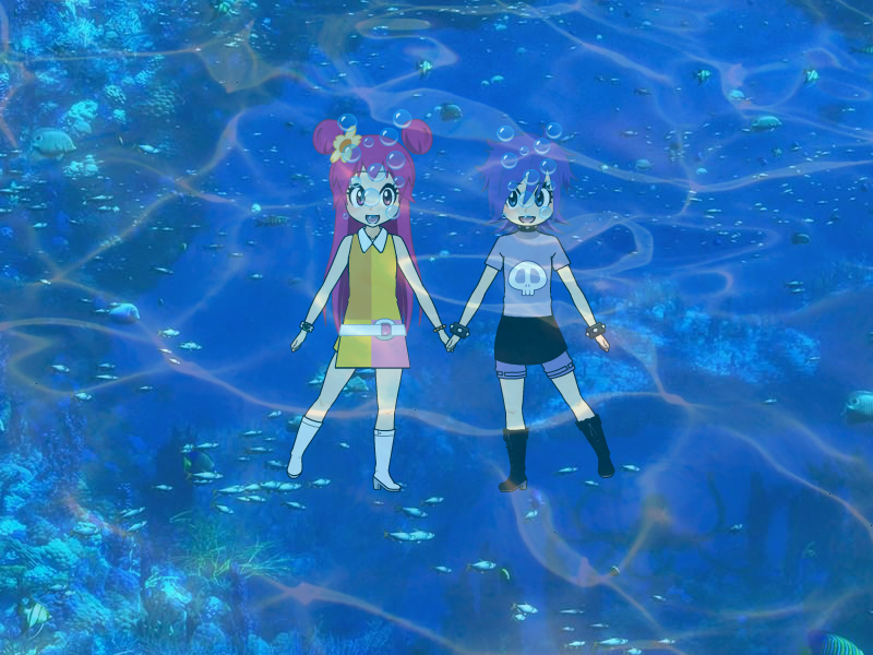 Ami And Yumi Talking Underwater By ChrisGraduate27 On DeviantArt ami-and-yumi-talking-underwater-by-chrisgraduate27-on-deviantart