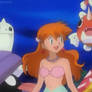 Pokemon Misty prepares her underwater dance