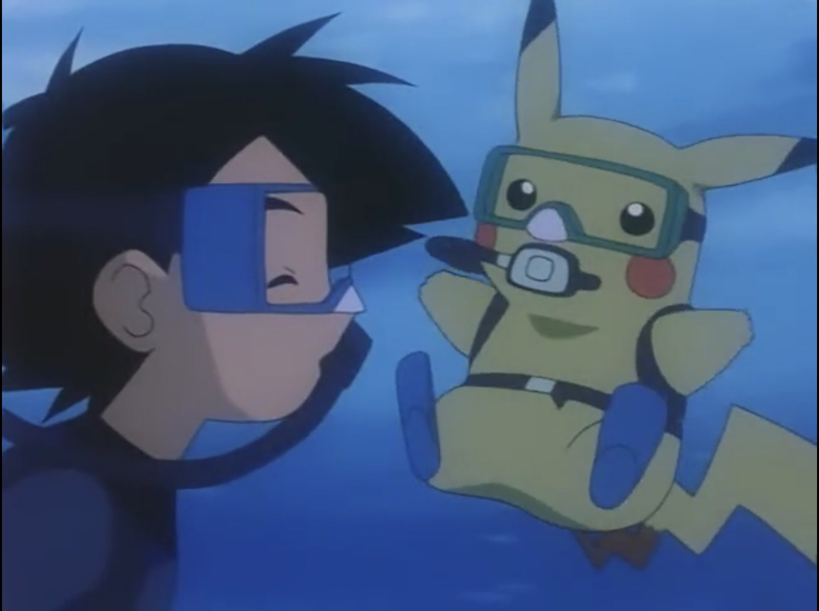 Pokemon Ash and Pikachu Scuba Dive happiness by ChrisGraduate27 on