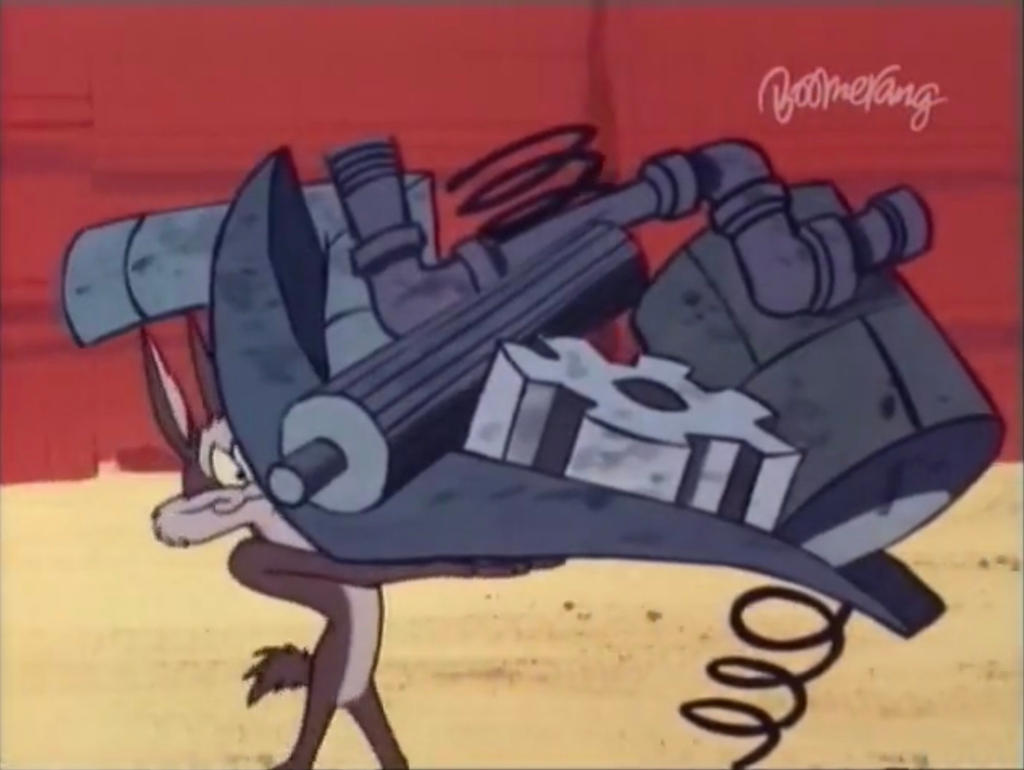 Wile E. Coyote builds a Robot by crt2mtsu1 on DeviantArt