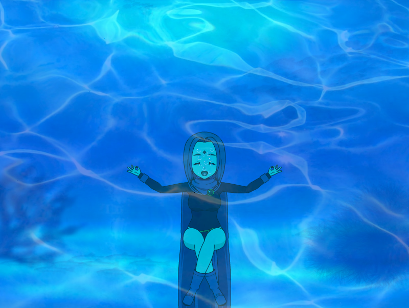 Teen Titans Raven Meditation Underwater By ChrisGraduate27 On DeviantArt teen-titans-raven-meditation-underwater-by-chrisgraduate27-on-deviantart