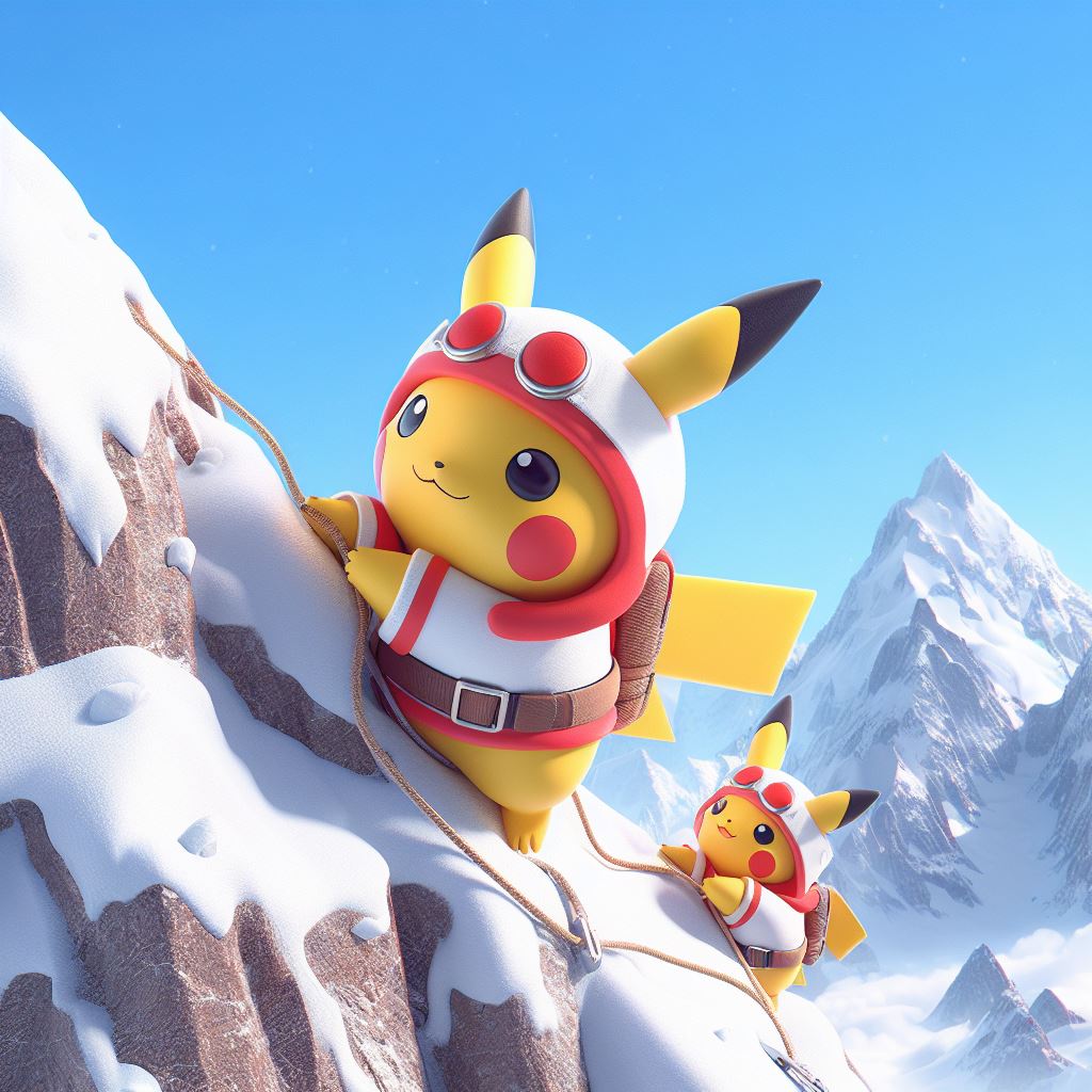 Pkachu Ranchero Pikachu Duo Mountain Climbing by ChrisGraduate27 on DeviantArt