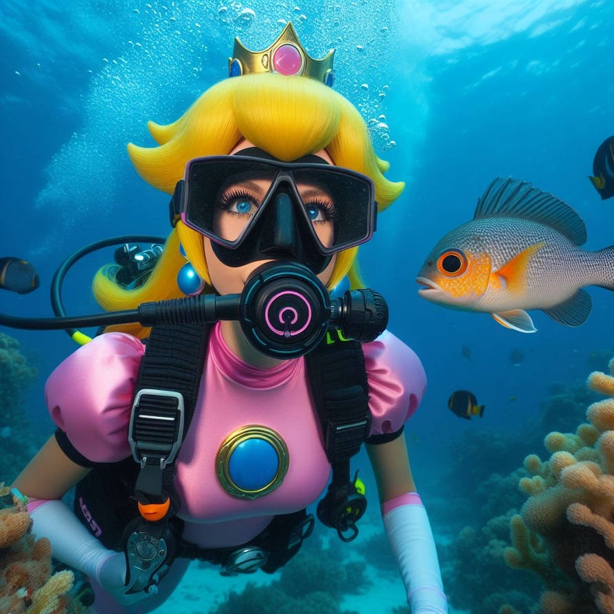 Princess Peach Scuba Diving by ChrisGraduate27 on DeviantArt Princess Peach Scuba Diving by ChrisGraduate27 on DeviantArt