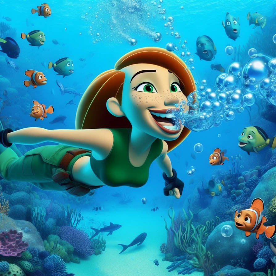 Kim Possible talking underwater by ChrisGraduate27 on DeviantArt Kim Possible talking underwater by ChrisGraduate27 on DeviantArt