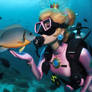 Princess Peach Scuba Diving 