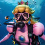 Princess Peach Scuba