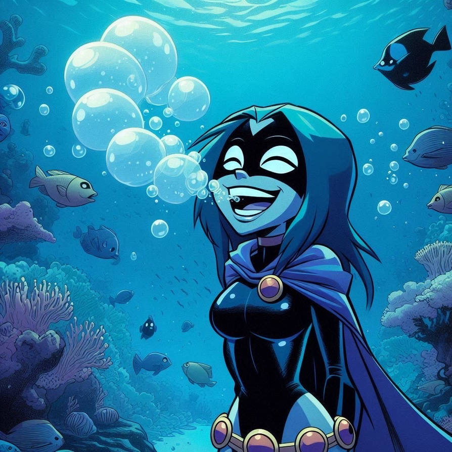 Raven Ocean Teen Titans Raven Underwater by ChrisGraduate28 on DeviantArt