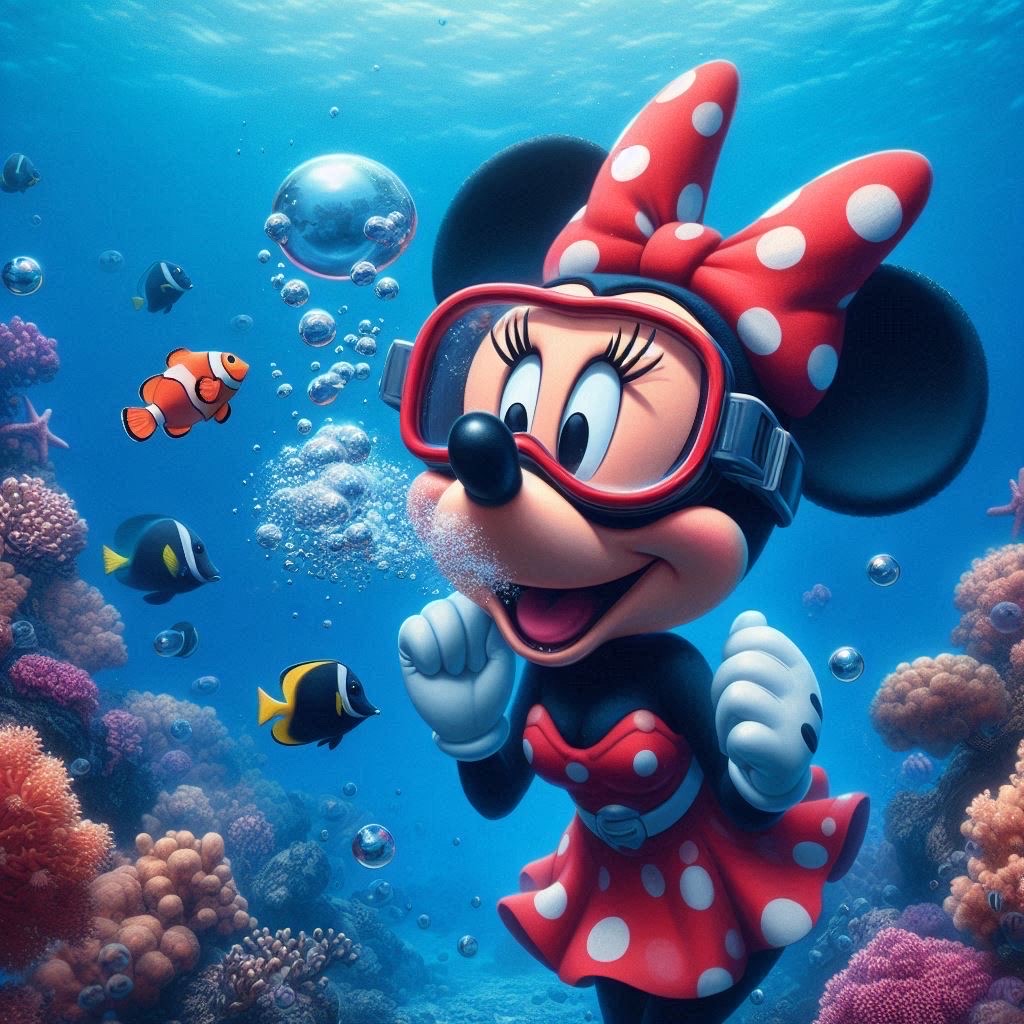 Mini Mouse Rafting Freediving Minnie Mouse by ChrisGraduate28 on DeviantArt
