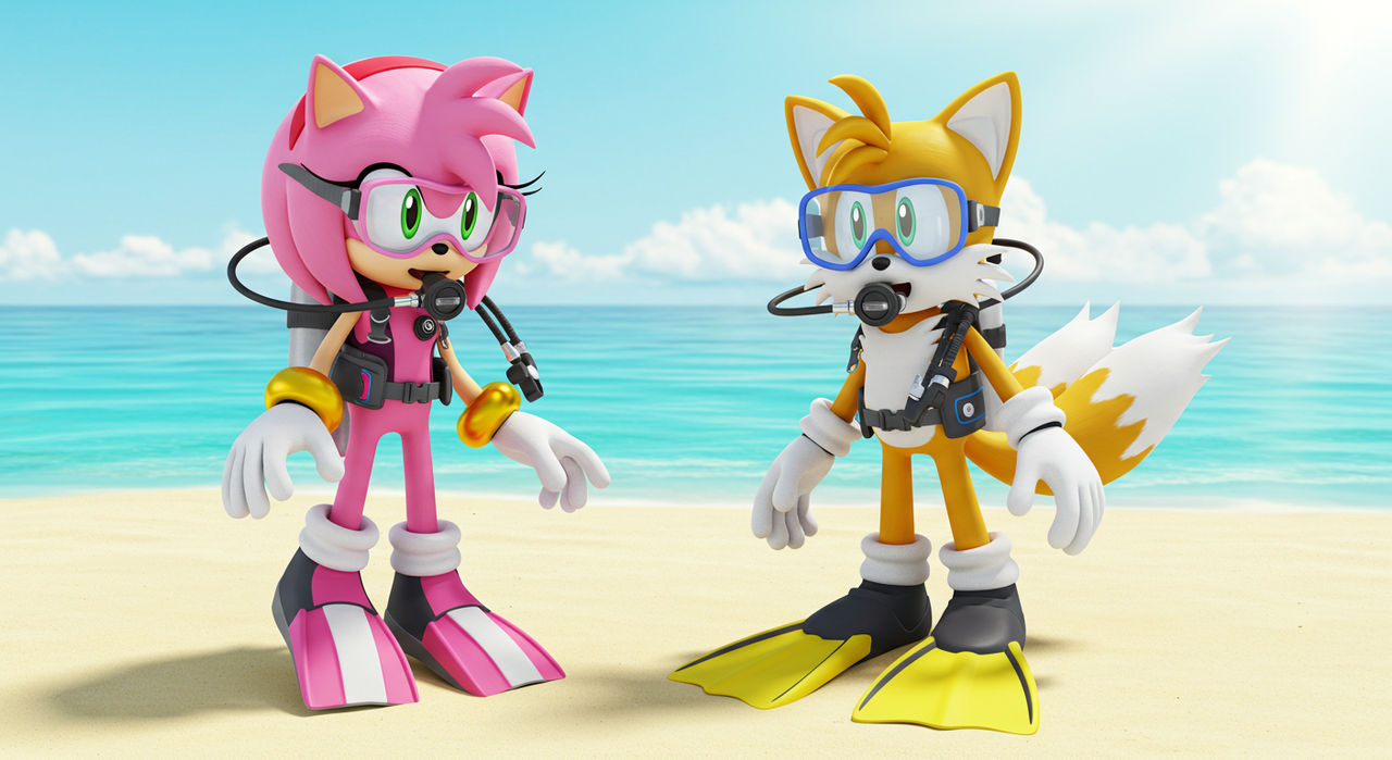 Rose Tails Amy Rose and Tails geared up by ChrisGraduate27 on DeviantArt