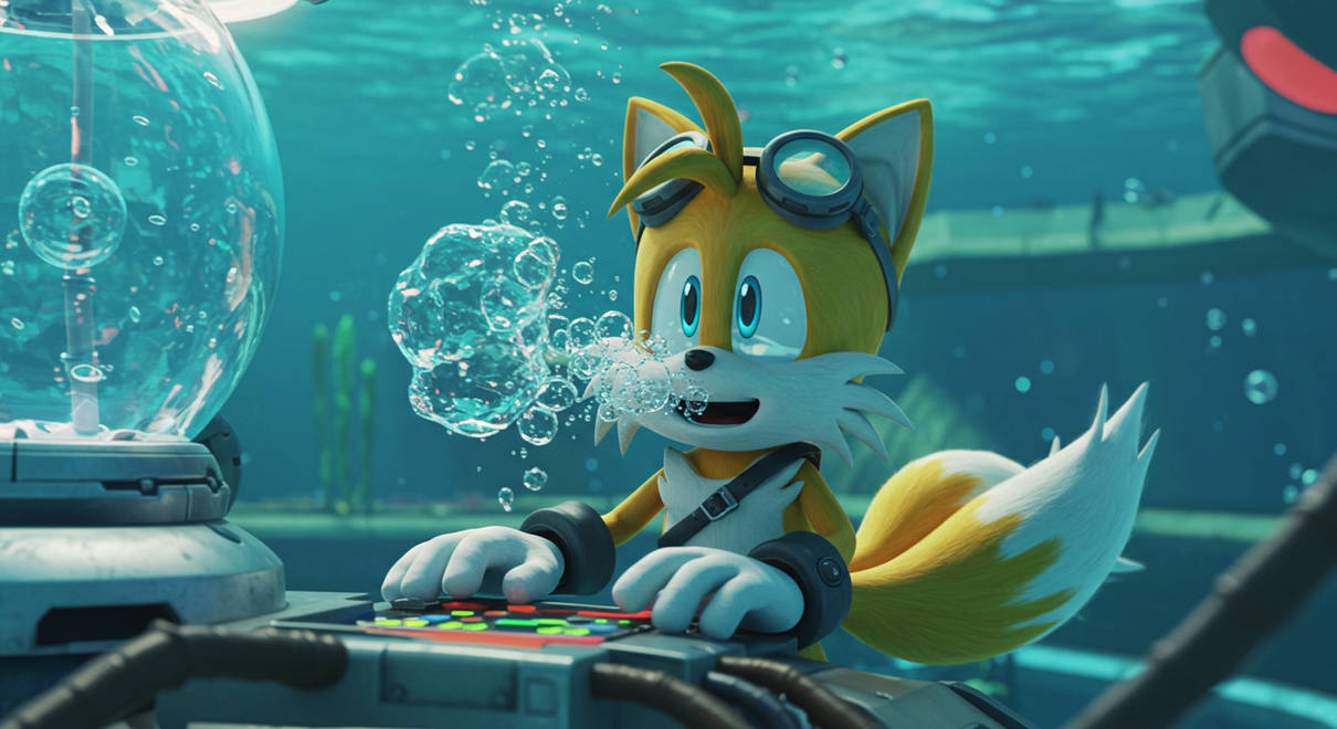 Tails Miles Prower in his underwater lab by ChrisGraduate28 on DeviantArt
