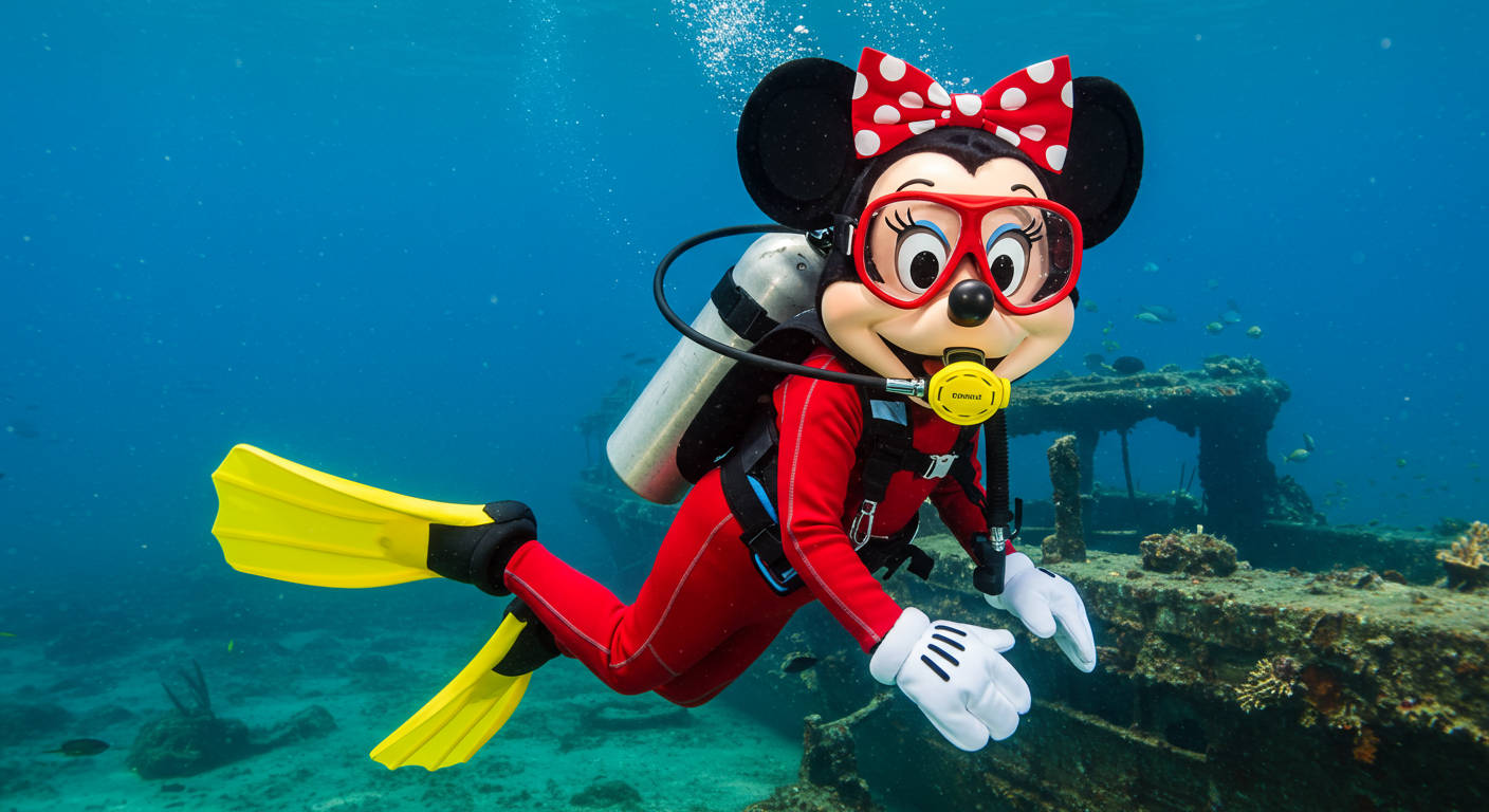 Mini Mouse Rafting Minnie Mouse Scuba Diving by ChrisGraduate28 on DeviantArt