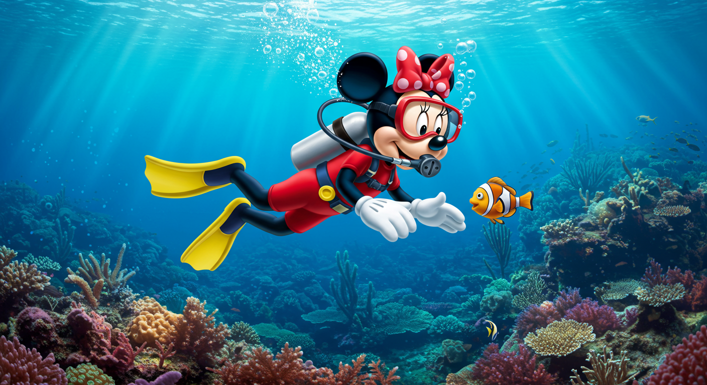 Mini Mouse Rafting Minnie Mouse Scuba by ChrisGraduate28 on DeviantArt