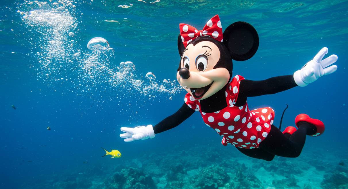 Mini Mouse Rafting Minnie Mouse Swimming Underwater by ChrisGraduate28 on DeviantArt