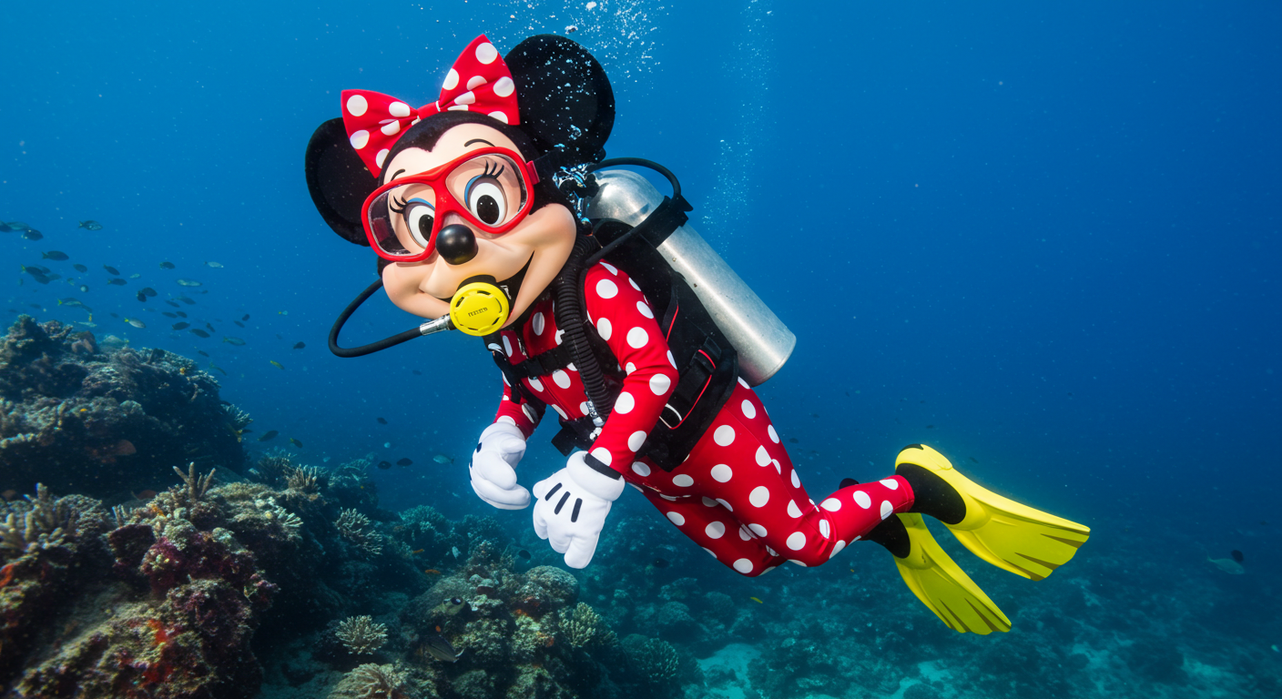 Mini Mouse Rafting Minnie Mouse Scuba by ChrisGraduate28 on DeviantArt