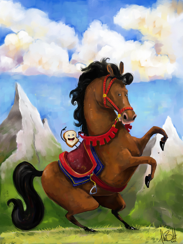 Bread riding a Horse by boldtman on DeviantArt