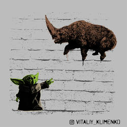 Baby Yoda Street Art