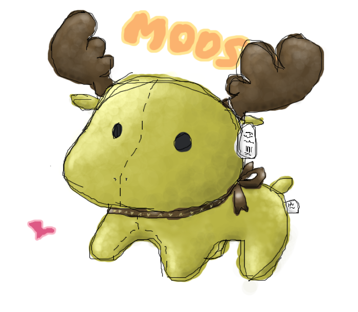 my moose plush:moosey