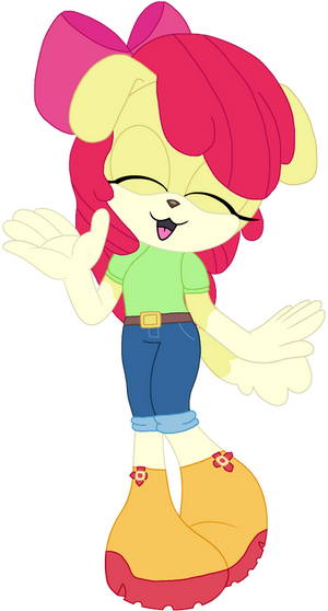 Apple Bloom The Collie Dog (Sonic Style)