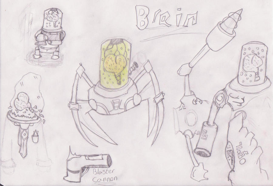 Draw R Brain Bot dr brain by redwing666 on DeviantArt