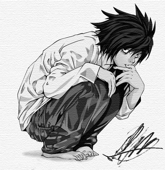 Deviantart La Note L - Death Note by Sanosuke27 on DeviantArt