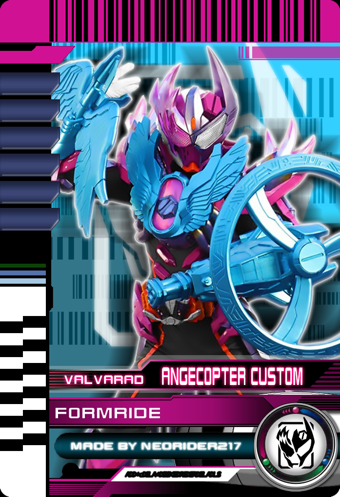 Valavarad Rider Form Form Ride Valvarad AngeCopter Custom Card by NeoRider217 on DeviantArt
