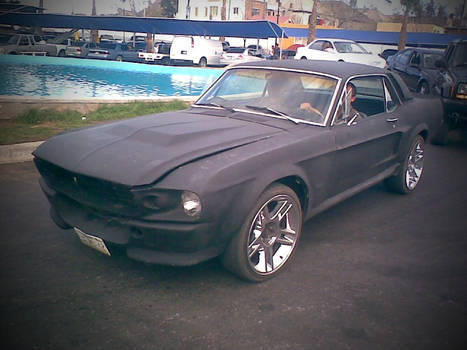 Ford Mustang under restoration