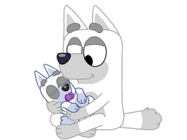 Trixie and baby Socks base