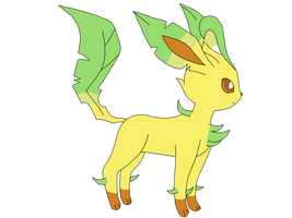 Leafeon side view base