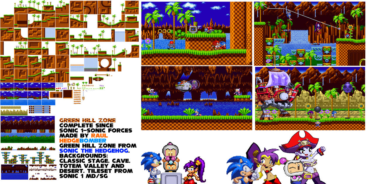 Amiga / Amiga CD32 - Sonic The Hedgehog (Demo) - Green Hill Zone - The  Spriters Resource