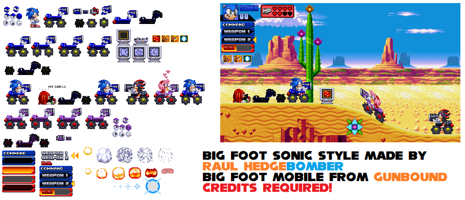 Custom Sonic Sprites! by Blurzapper on Newgrounds