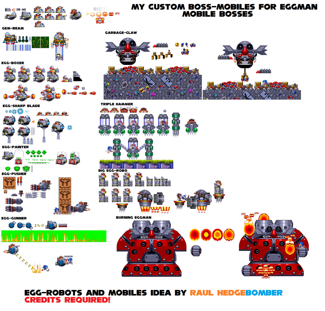 Custom / Edited - Sonic the Hedgehog Customs - Dr. Eggman (Chibi, Sonic  Mania-Style) - The Spriters Resource