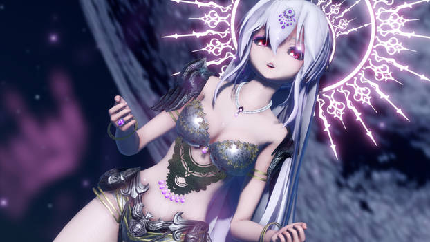 [MMD] Silver Armor Haku in the Moon