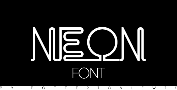 +Font 002: Neon