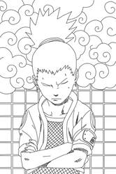 Shikamaru Lineart