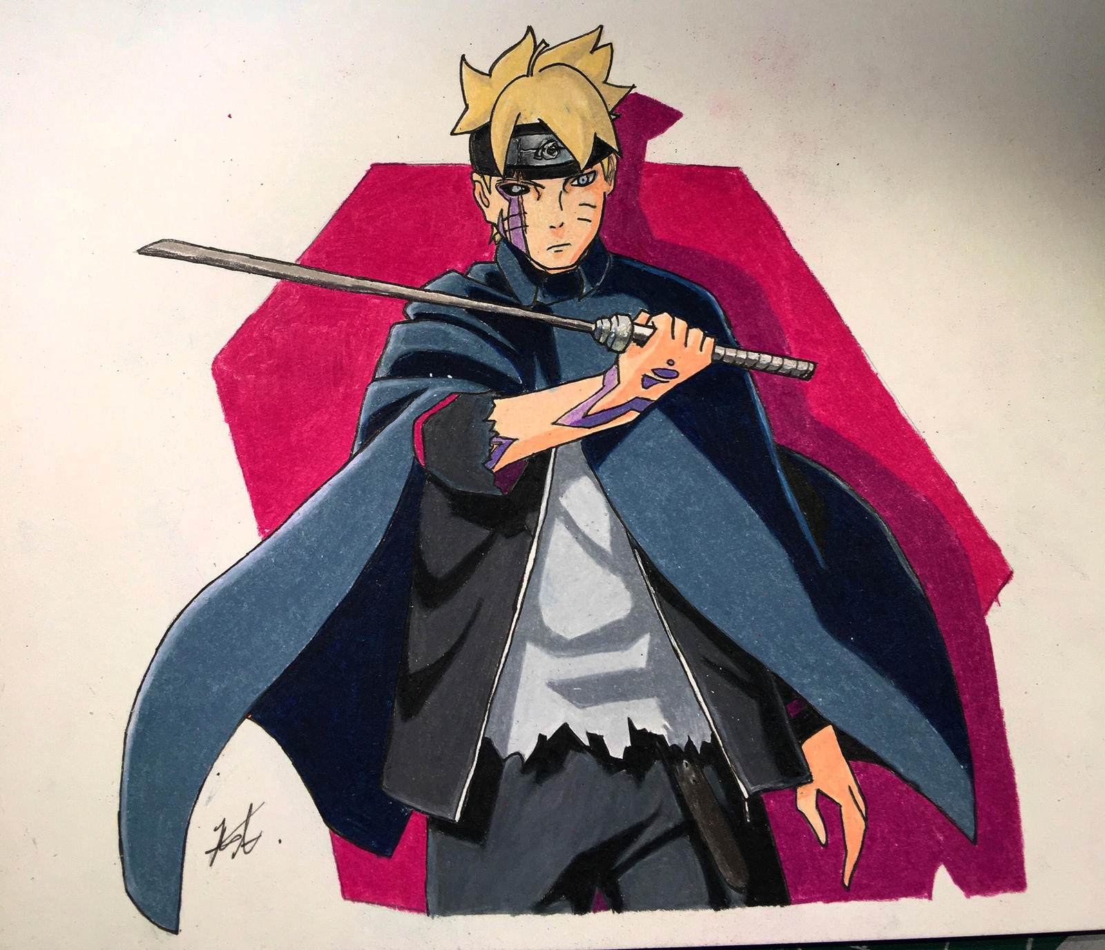 Speed Drawing - Boruto Uzumaki (Boruto: Naruto Next Generations) 