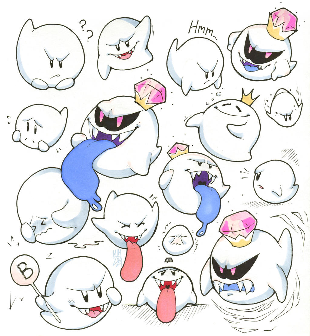 Boo sketches by MelanieTheBobcat on DeviantArt