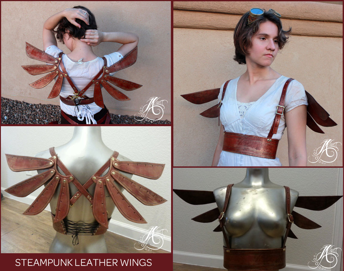 Steampunk Leather Wings