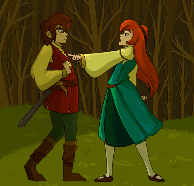 Taran and Eilonwy - Medieval TSUNDERE